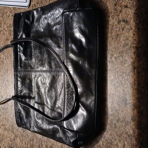 Elegant Black Leather Handbag